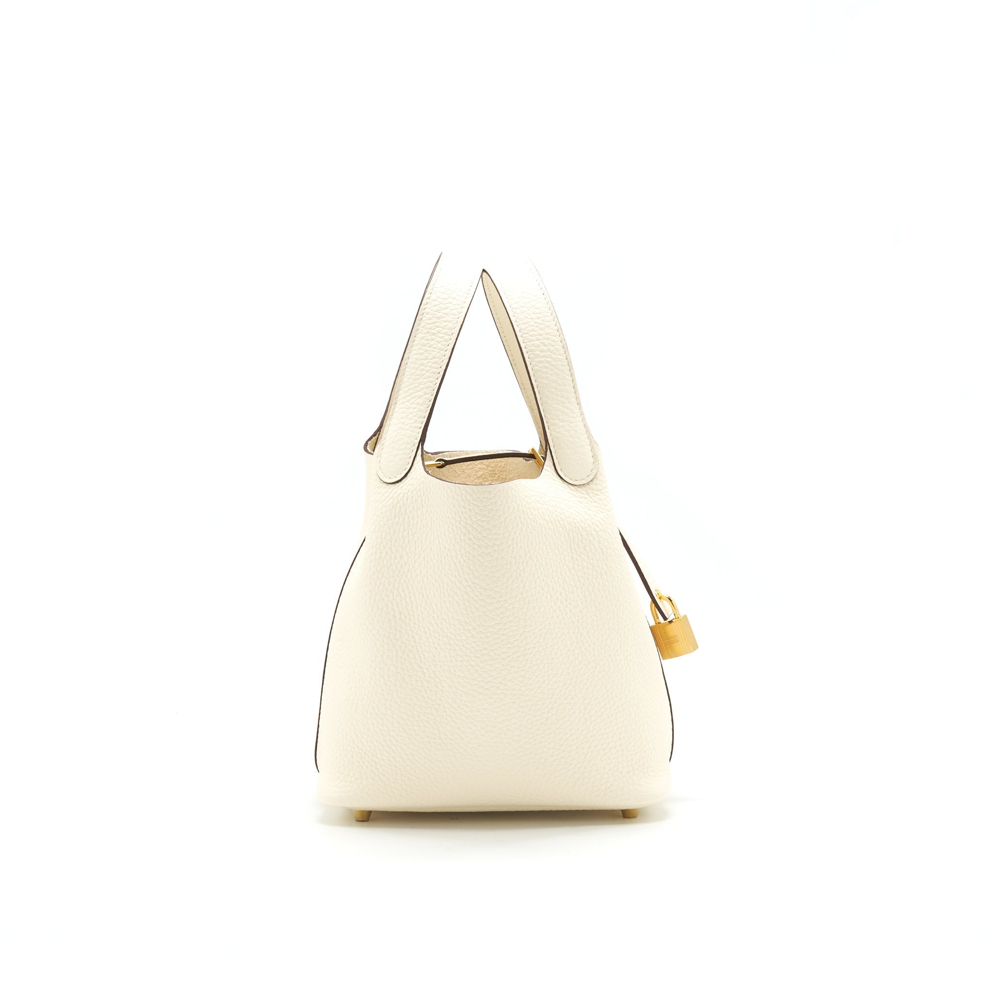 HERMES PICOTIN 18 LOCK BAG NATA GHW