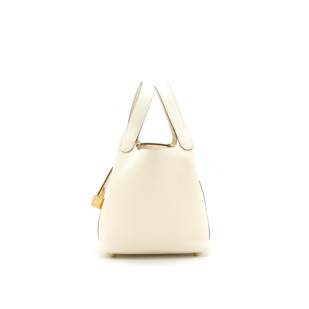 HERMES PICOTIN 18 LOCK BAG NATA GHW