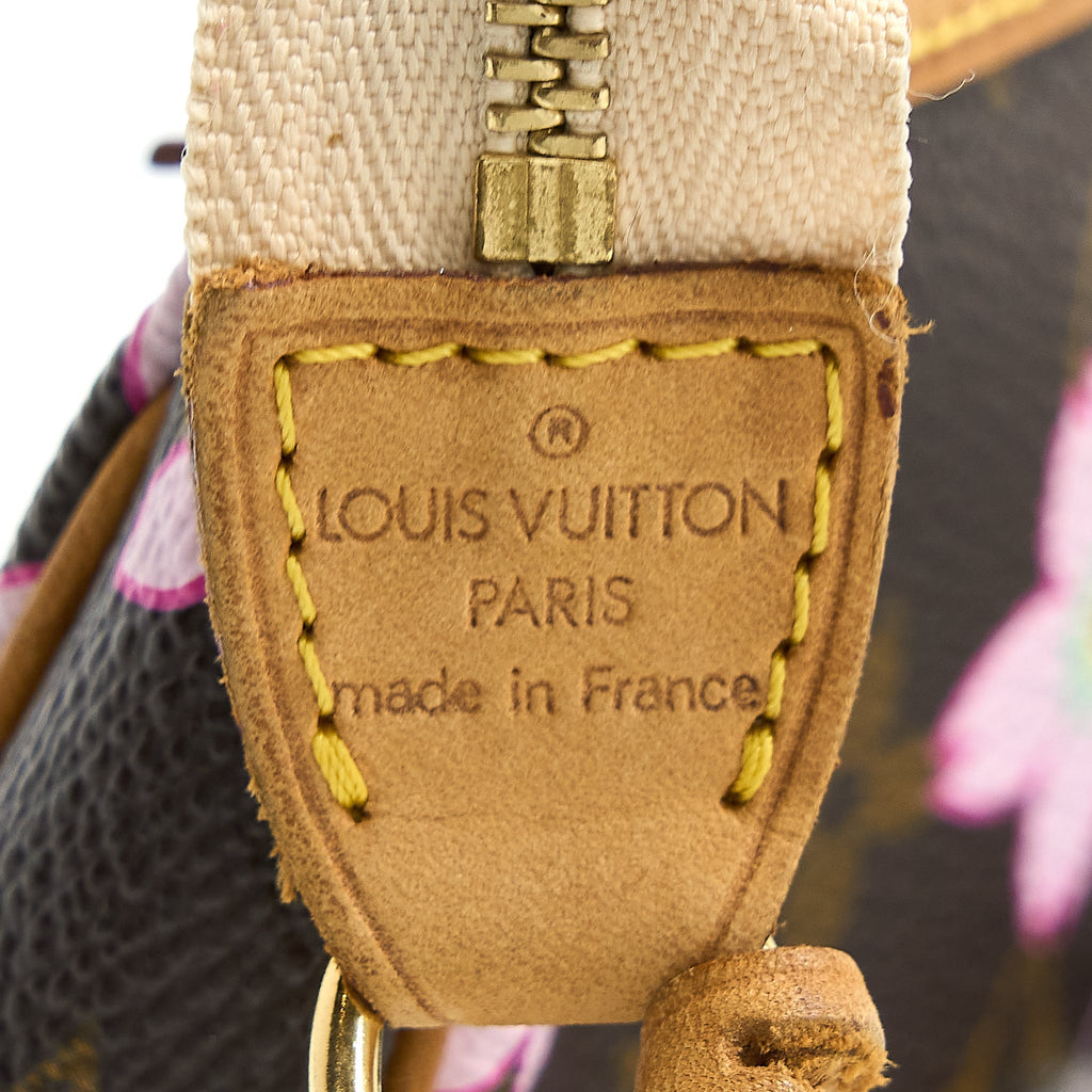 LOUIS VUITTON VINTAGE CHERRY BLOSSOM POCHETTE MONOGRAM CANVAS GHW