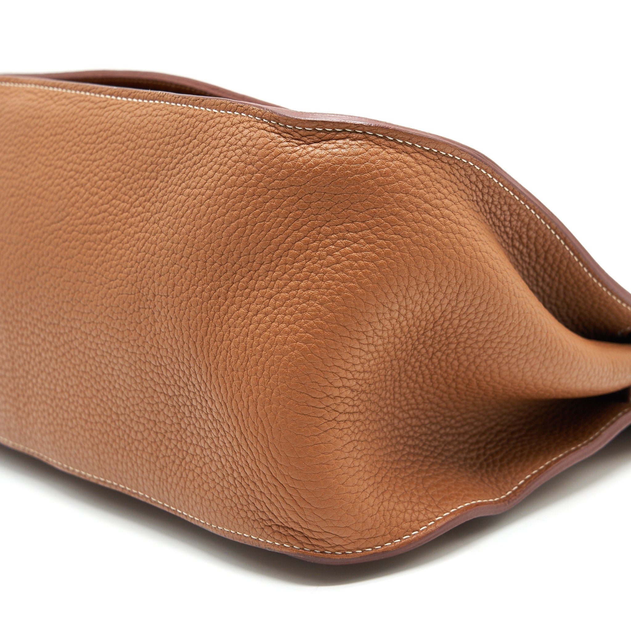 HERMES JYPSIERE 34 BAG GOLD CLEMENCE LEATHER SHW