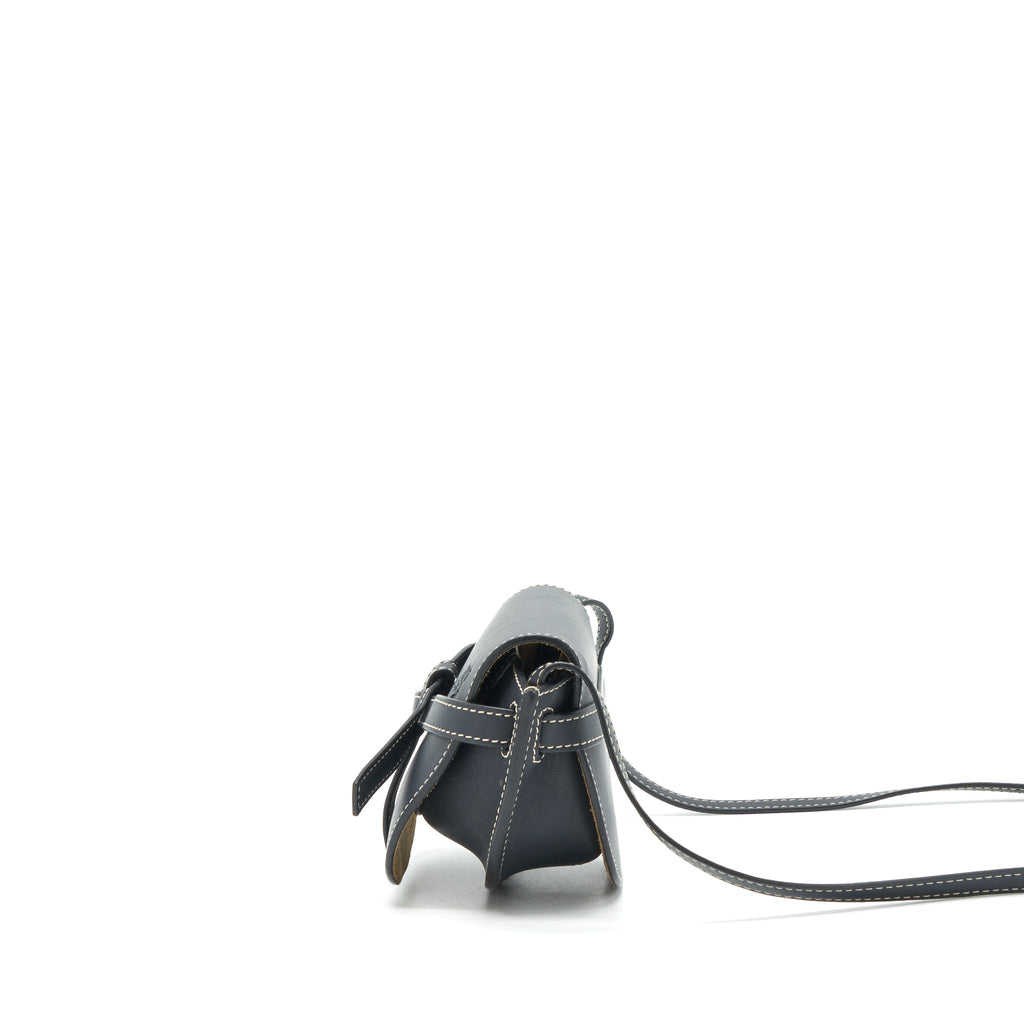 LOEWE MINI GATE DUAL BAG CALFSKIN BLACK GHW