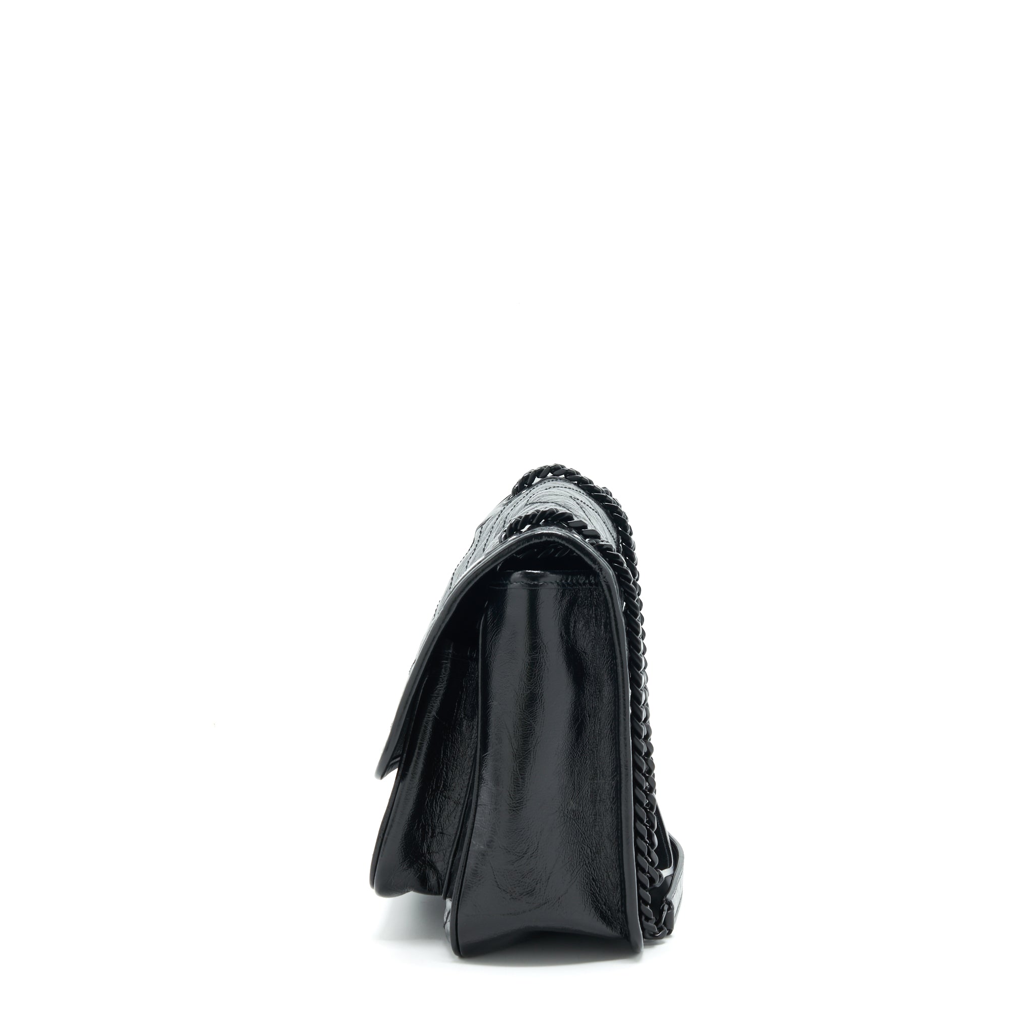 SAINT LAURENT MEDIUM NIKI BAG CRINKLED VINTAGE SO BLACK
