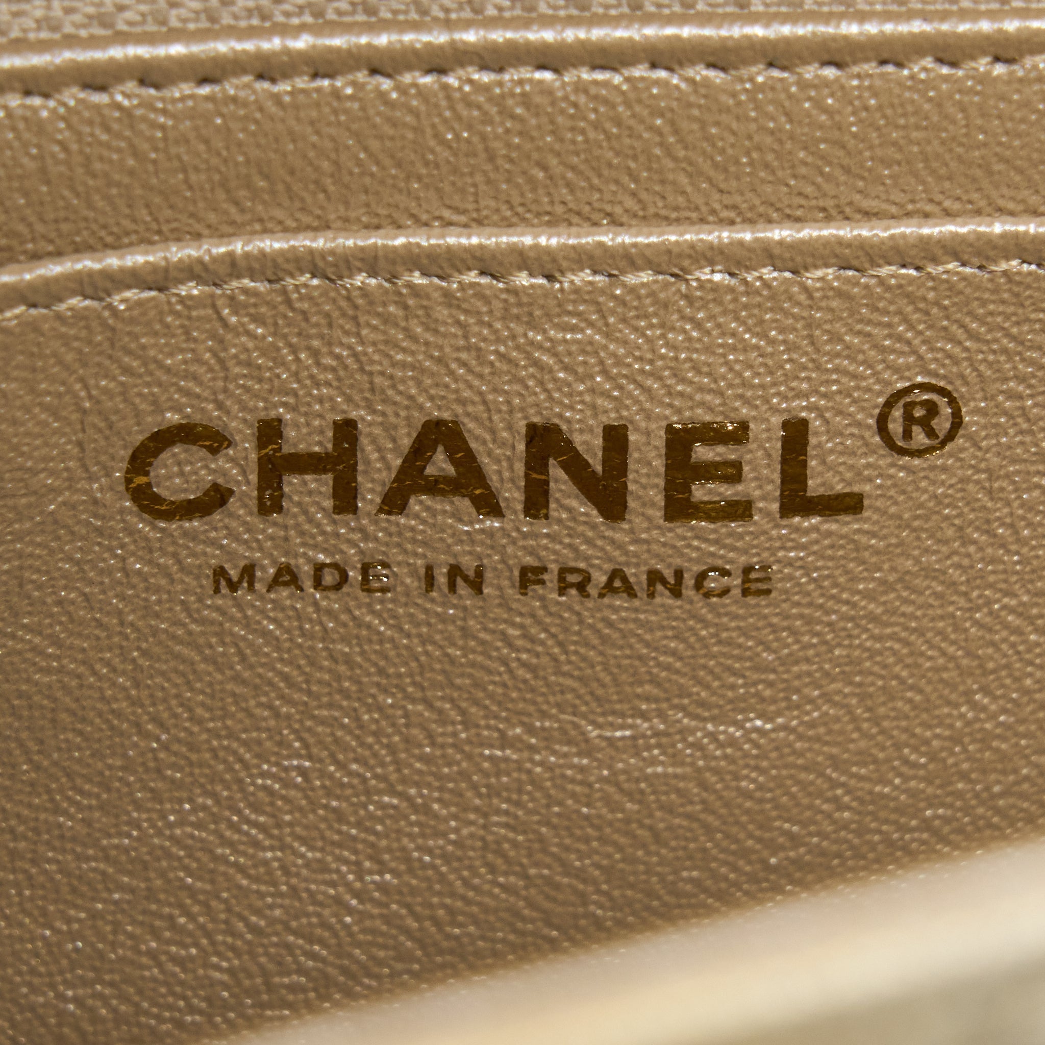 CHANEL 22C MINI RECTANGULAR FLAP BAG GOATSKIN OMBRE BEIGE BRUSHED GHW(MICROCHIP)