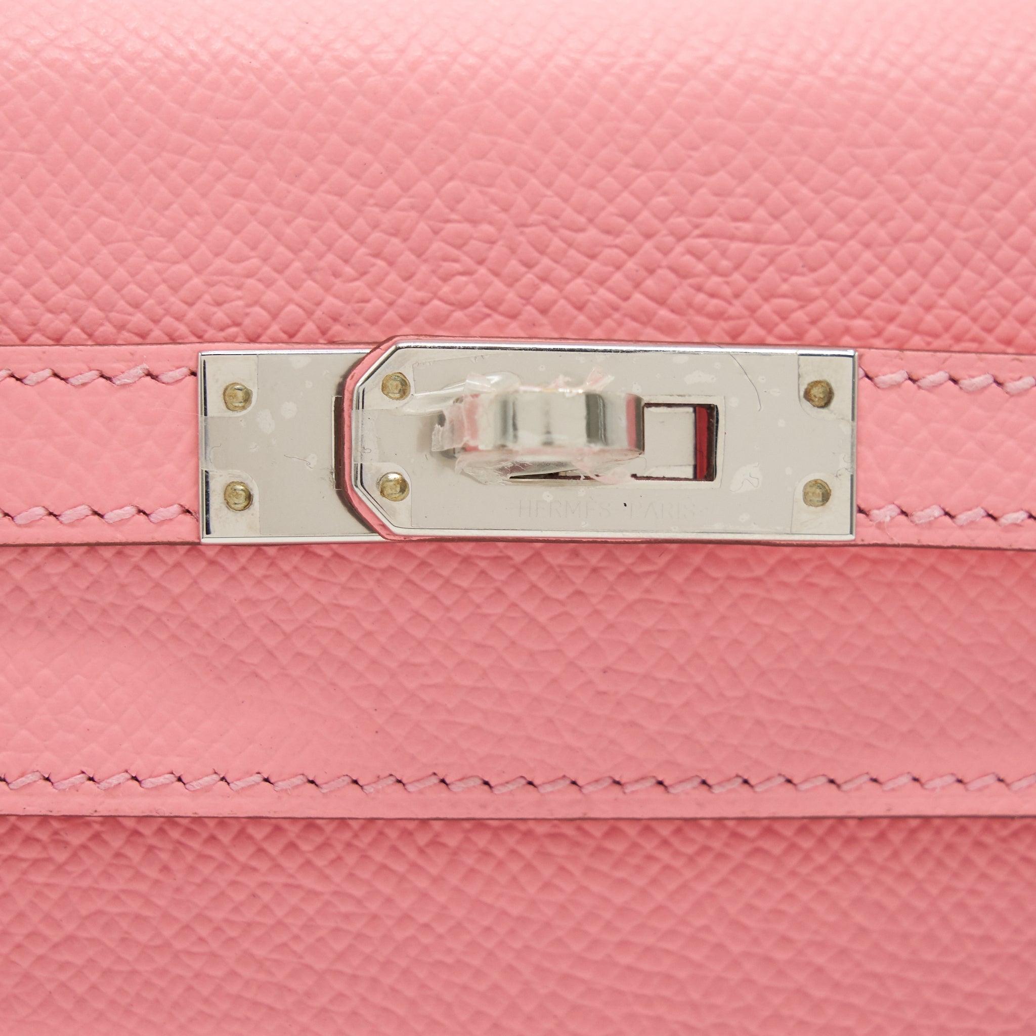 HERMES KELLY 25 EPSOM LEATHER ROSE CONFETTI SHW