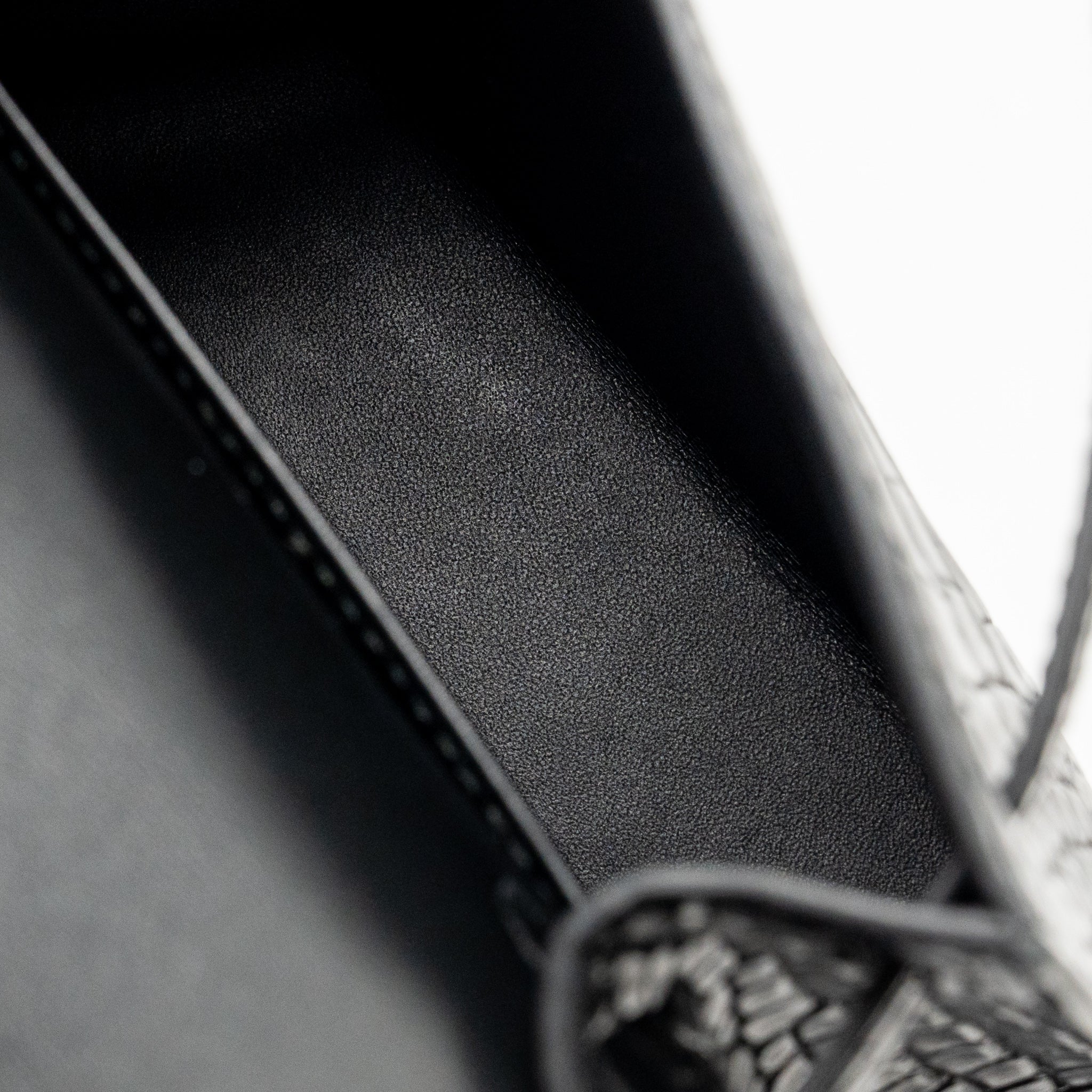 HERMES MINI KELLY II ALLIGATOR MISSSISSIPPIENSIS MATT BLACK SHW