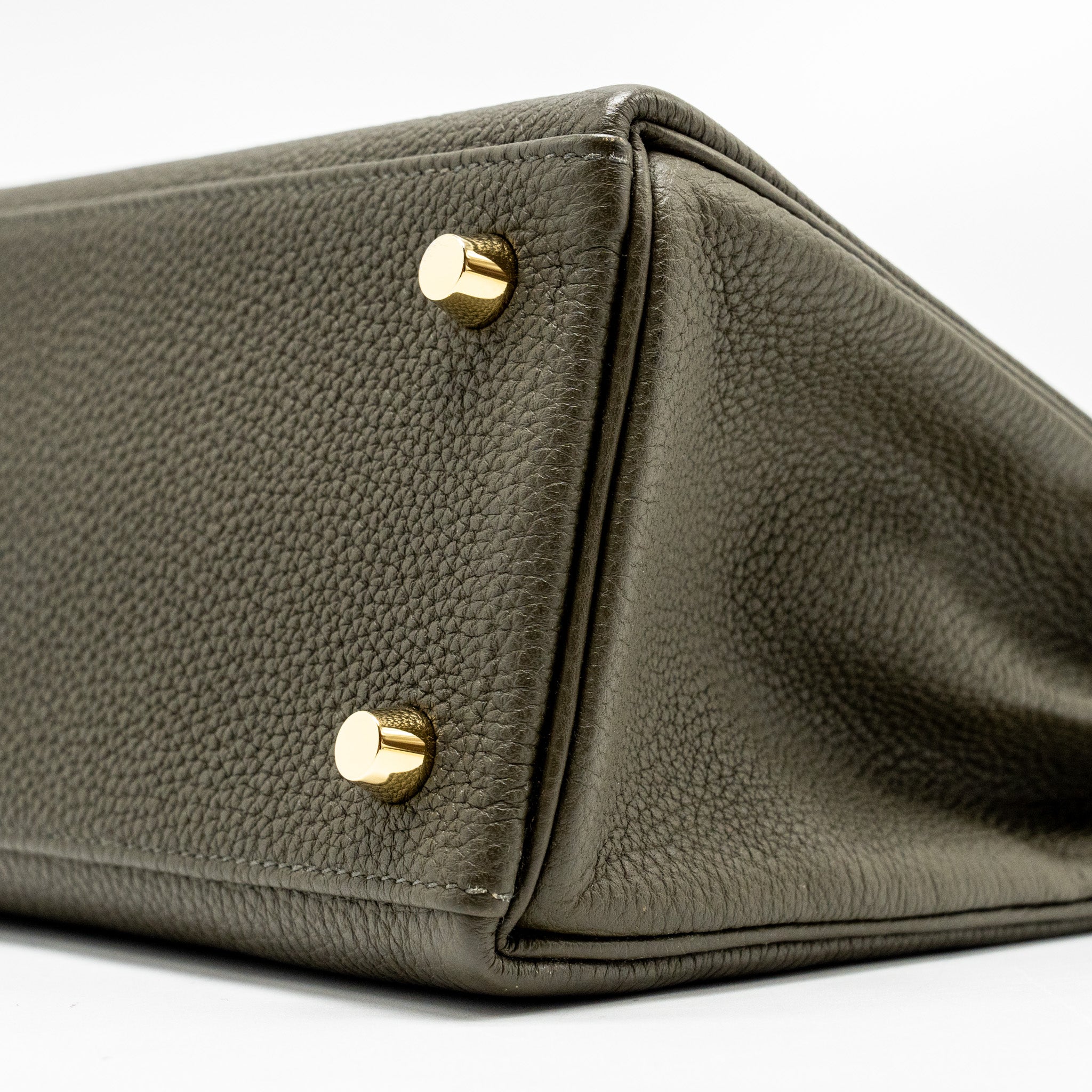 HERMES KELLY 25 TOGO C6 VERT DE GRIS GHW