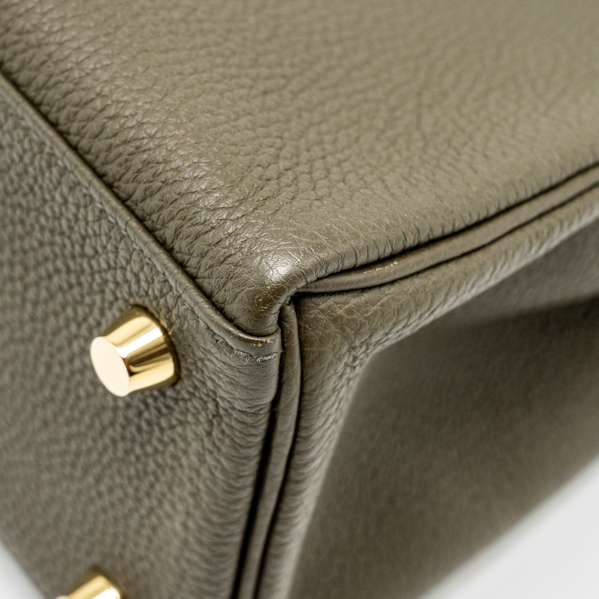 HERMES KELLY 25 TOGO C6 VERT DE GRIS GHW