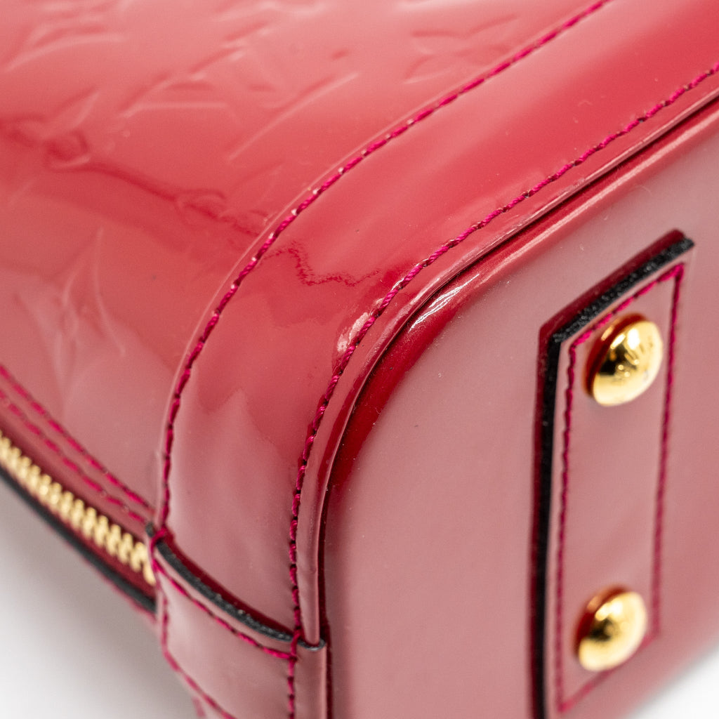 LOUIS VUITTON ALMA BB PATENT RED GHW