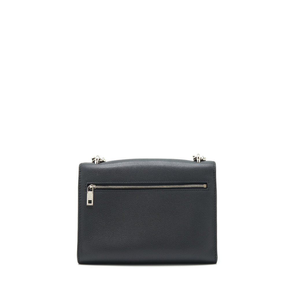 LOUIS VUITTON MYLOCKME SATCHEL CHAIN BAG CALFSKIN BLACK SHW