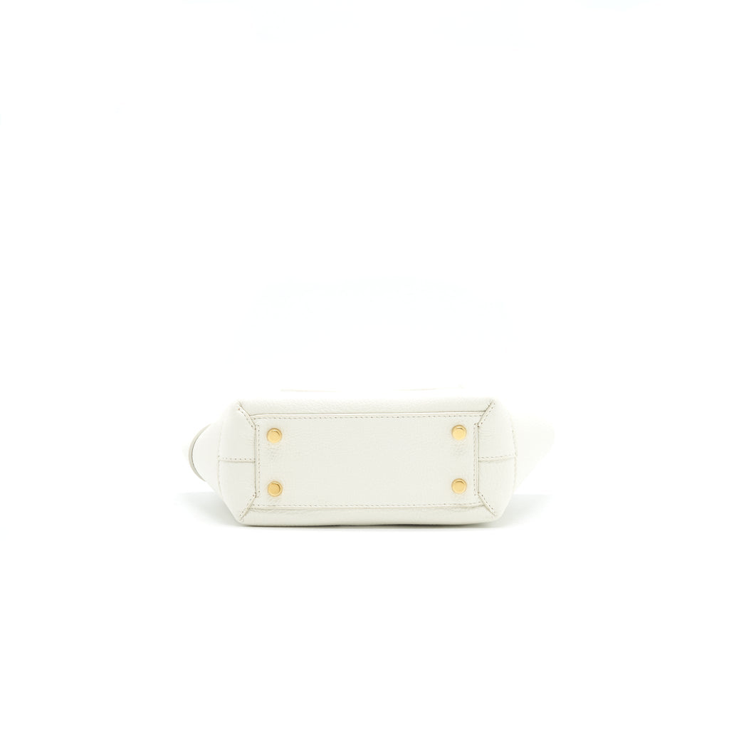 BOTTEGA VENETA MINI ARCO BAG WHITE