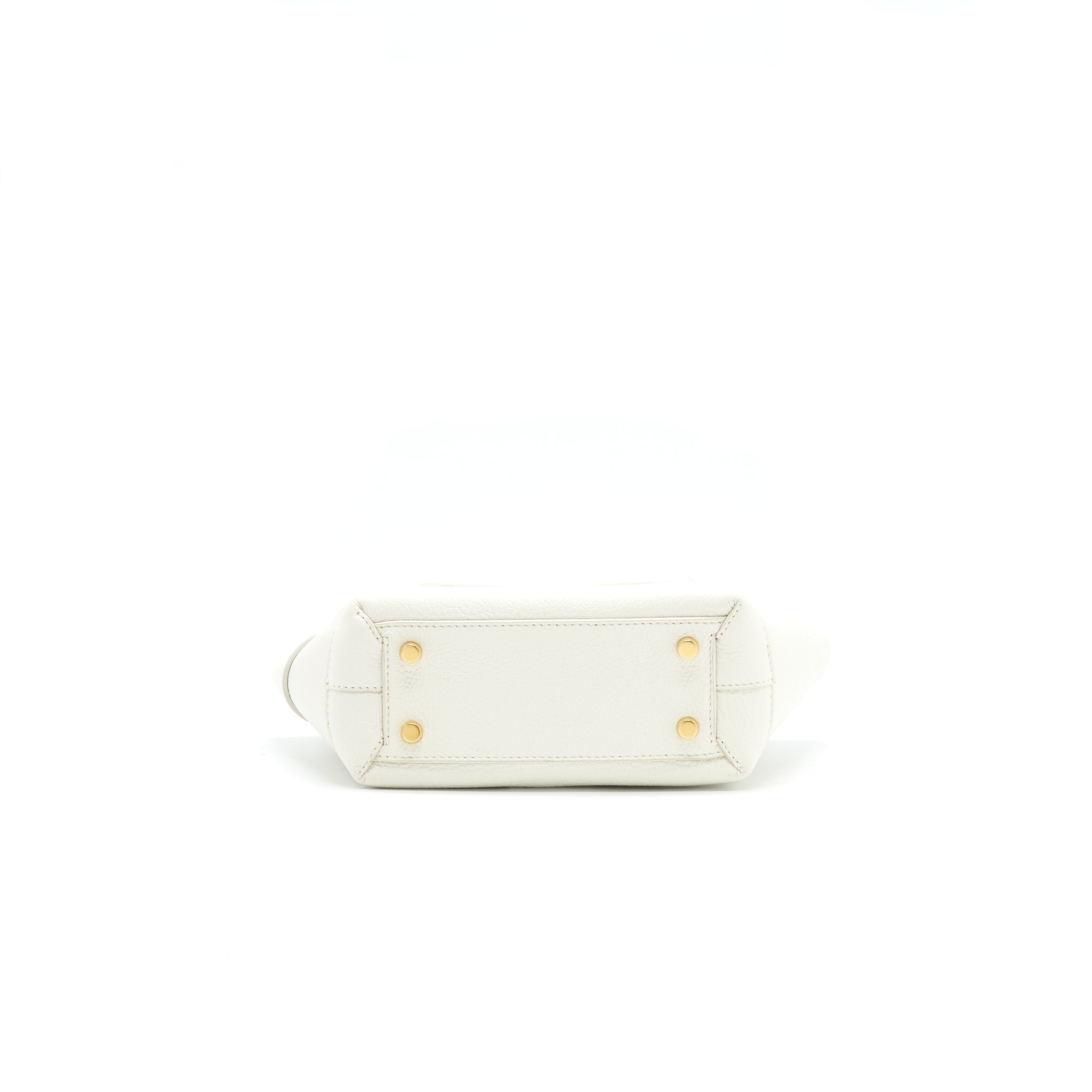 BOTTEGA VENETA MINI ARCO BAG WHITE