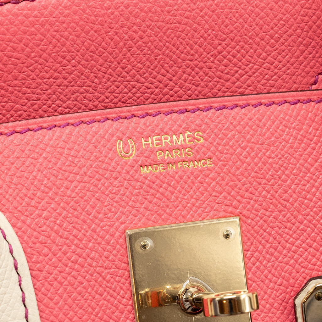 HERMES BIRKIN 30 SPECIAL ORDER EPSOM ROSE AZALEE / CRAIE LGHW