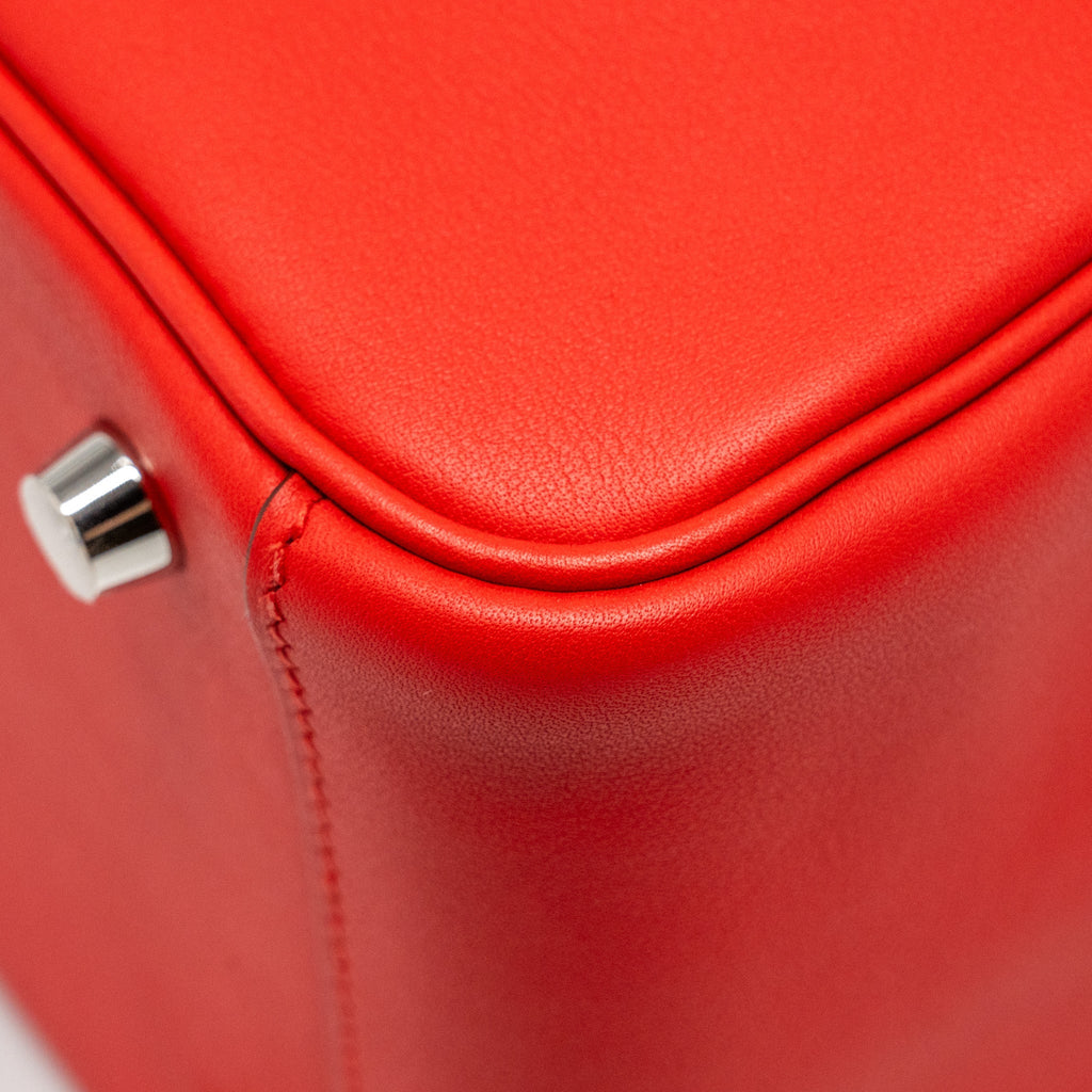 HERMES LINDY 26 SWIFT ROUGE DE COEUR/ROUGE PIMENT SHW