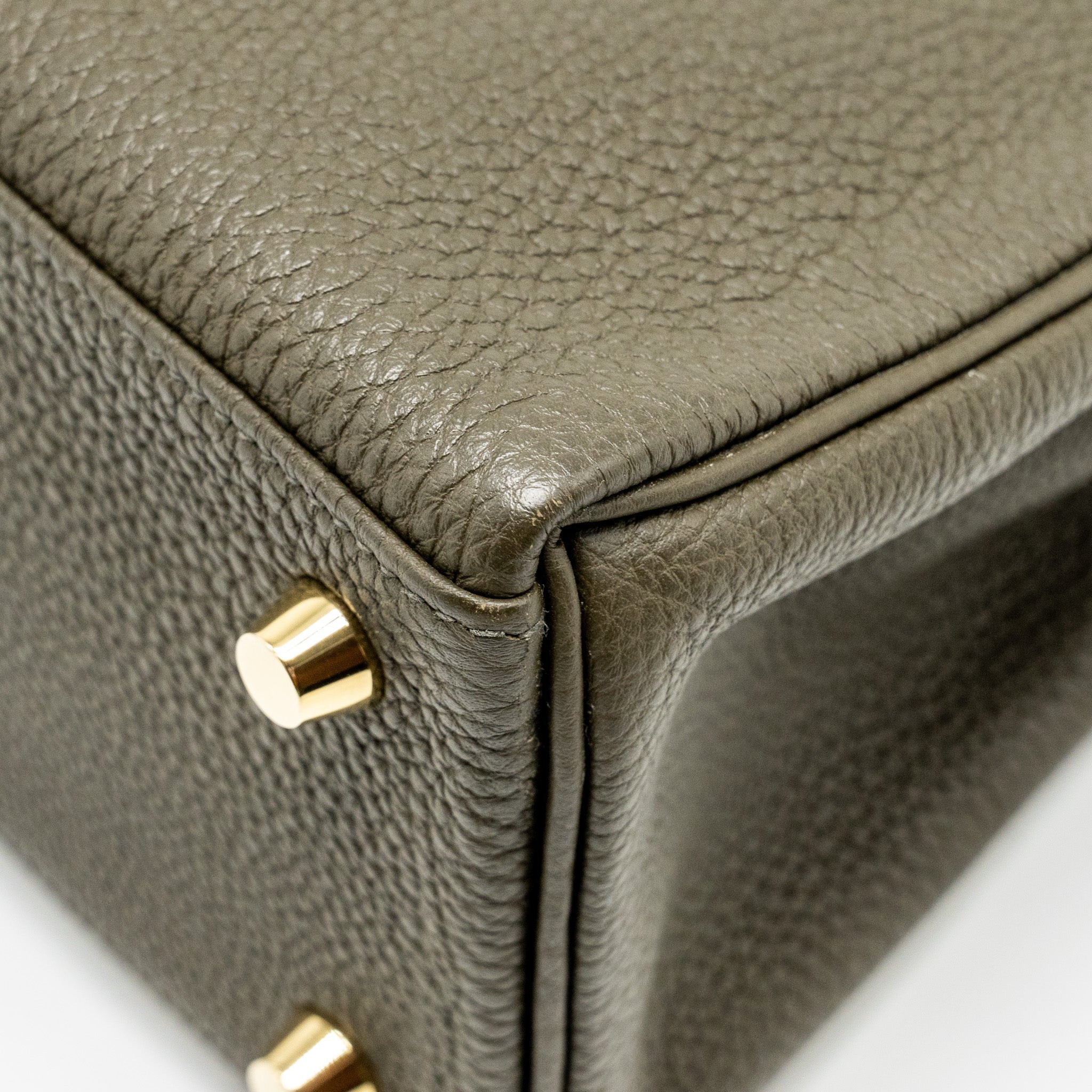 HERMES KELLY 25 TOGO C6 VERT DE GRIS GHW