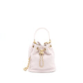 CHANEL DRAWSTRING BUCKET BAG LAMBSKIN LIGHT PINK GHW