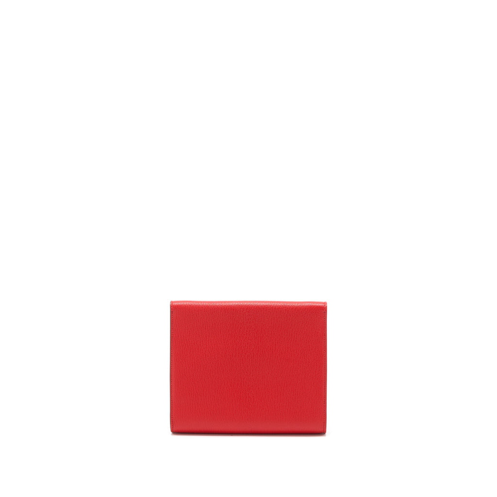 HERMES CLIC 16 WALLET MYSORE RED GHW