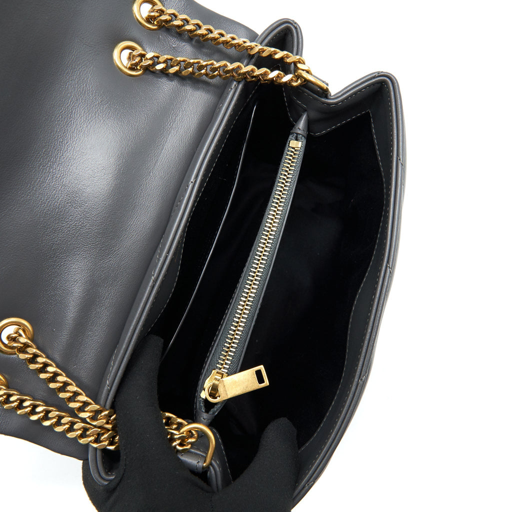 SAINT LAURENT SMALL LOU LOU BAG STORM COLOUR GHW