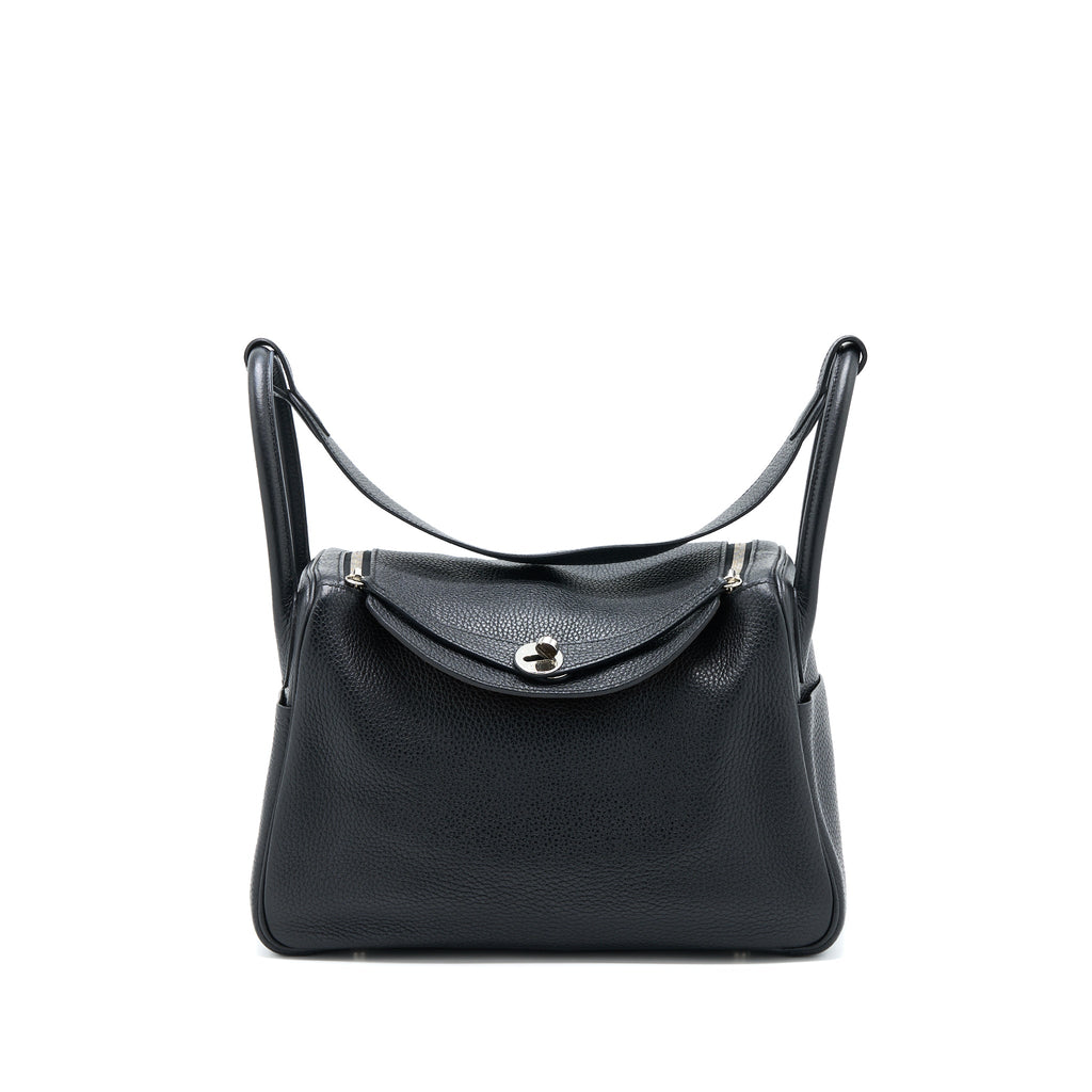 HERMES LINDY 30 CLEMENCE BLACK/TOFFEE SHW