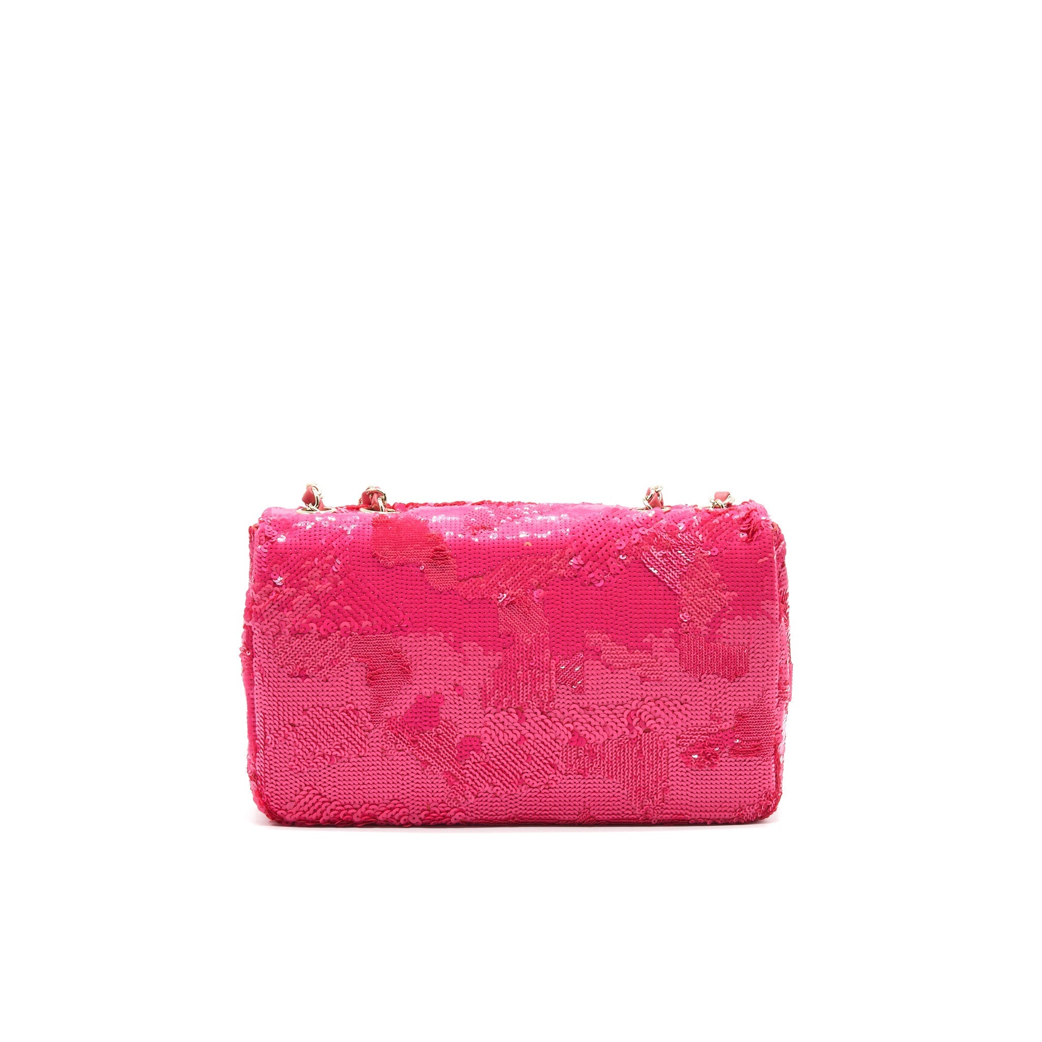 CHANEL SEASONAL MEDIUM FLAP BAG FUCIA WITH GHW