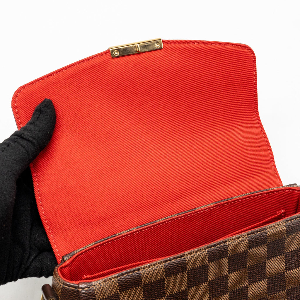 LOUIS VUITTON CROISETTE DAMIER EBENE CANVAS GHW
