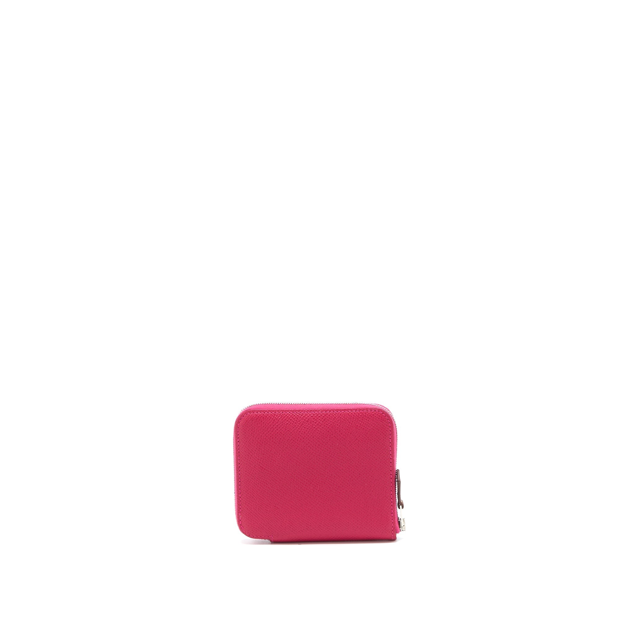 HERMES SILK’IN COMPACT WALLET EPSOM FRAMBOISE SHW