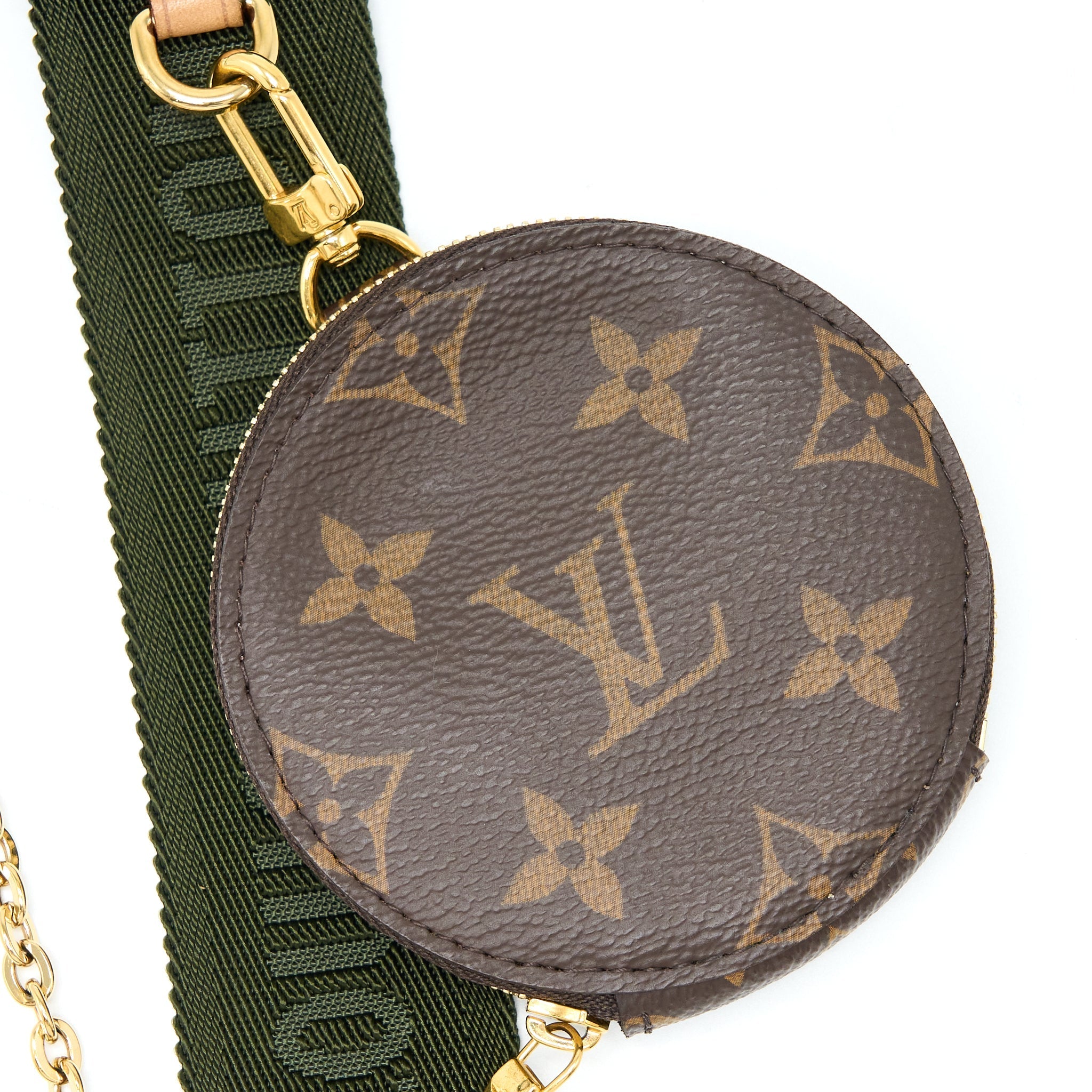 LOUIS VUITTON MULTI POCHETTE WITH KHAKI STRAP GHW