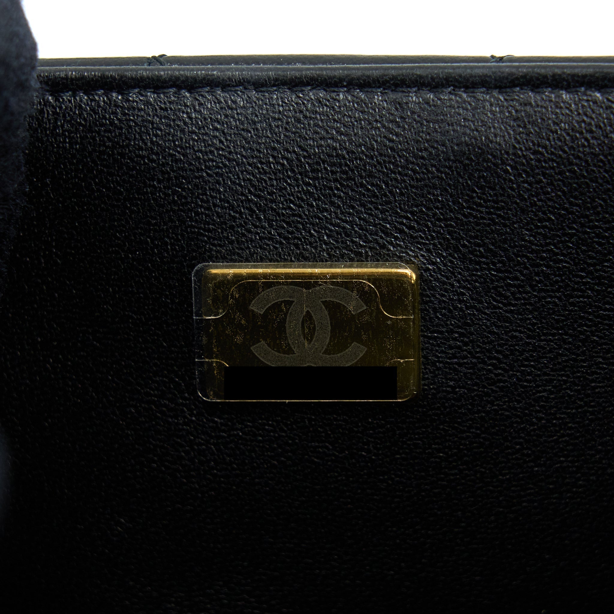 CHANEL MINI RECTANGULAR FLAP BAG LAMBSKIN BLACK LGHW (MICROCHIP)