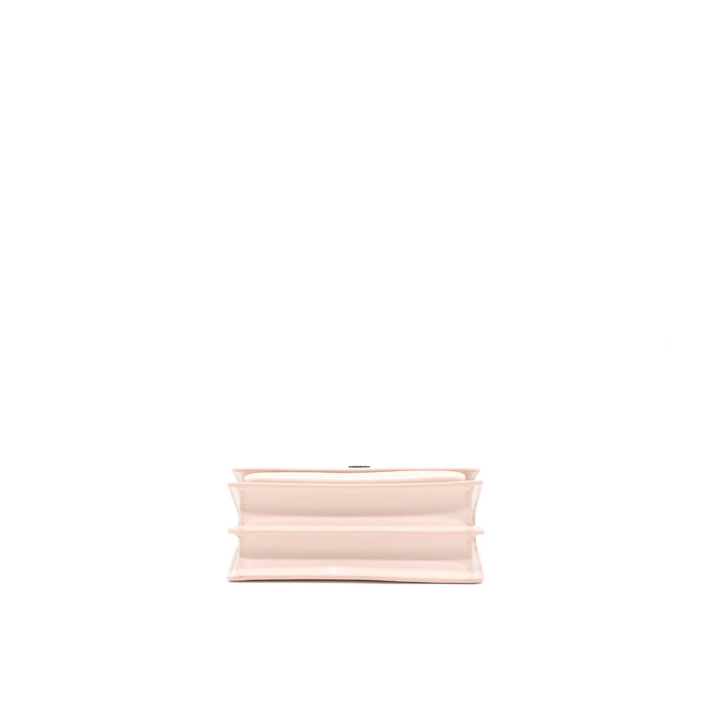 SAINT LAURENT MEDIUM SUNSET CHAIN BAG CALFSKIN LIGHT PINK SHW