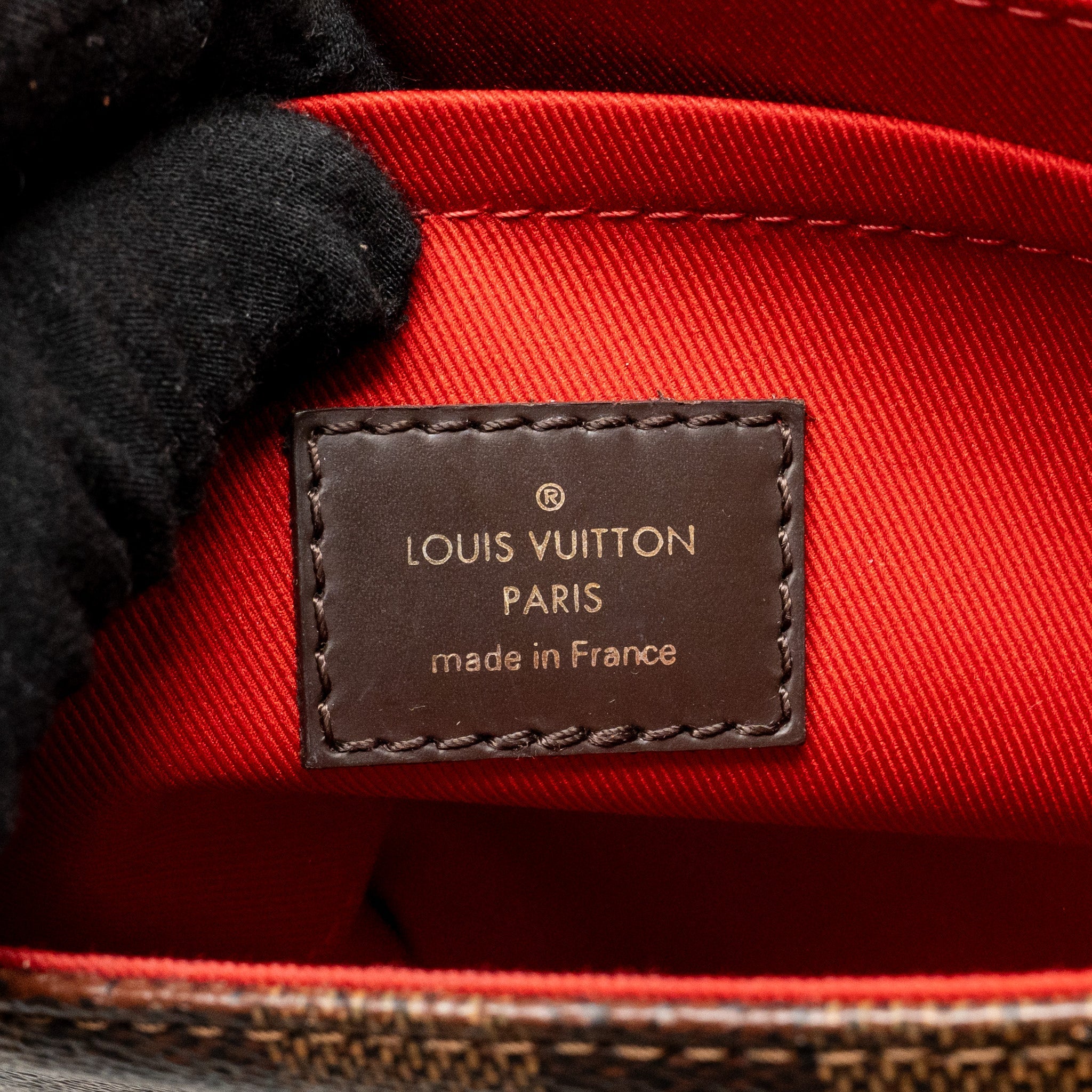LOUIS VUITTON CROISETTE DAMIER EBENE CANVAS GHW