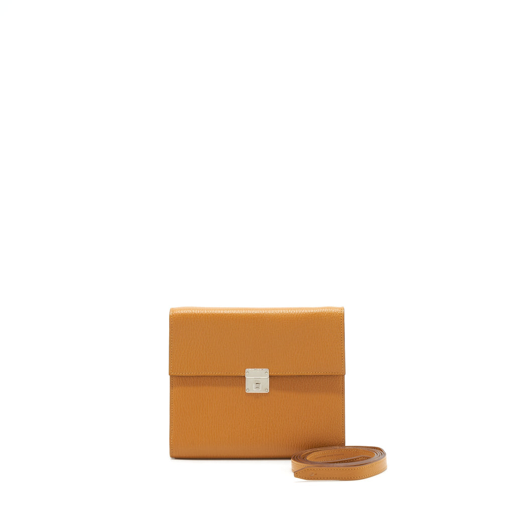 HERMES CLIC 16 WALLET GOATSKIN CARAMEL SHW