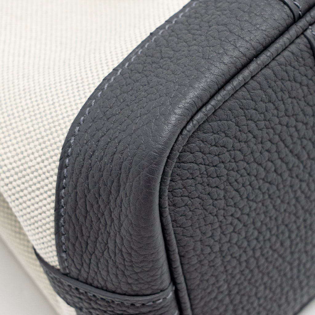 HERMES NEO GARDEN PARTY 23 CANVAS/NEGONDA ECRU/BLEU GLACIER/ARDOISE SHW