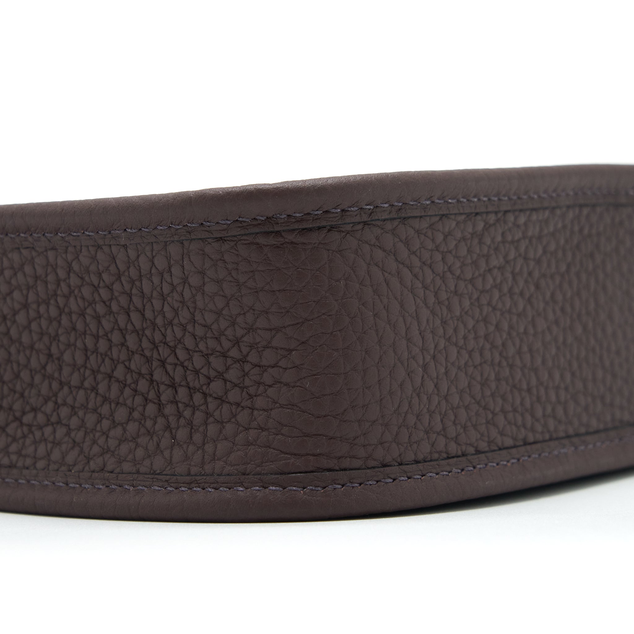 HERMES MINI EVELYNE CLEMENCE ROUGE SELLIER, WITH MULTICOLOUR STRAP GHW