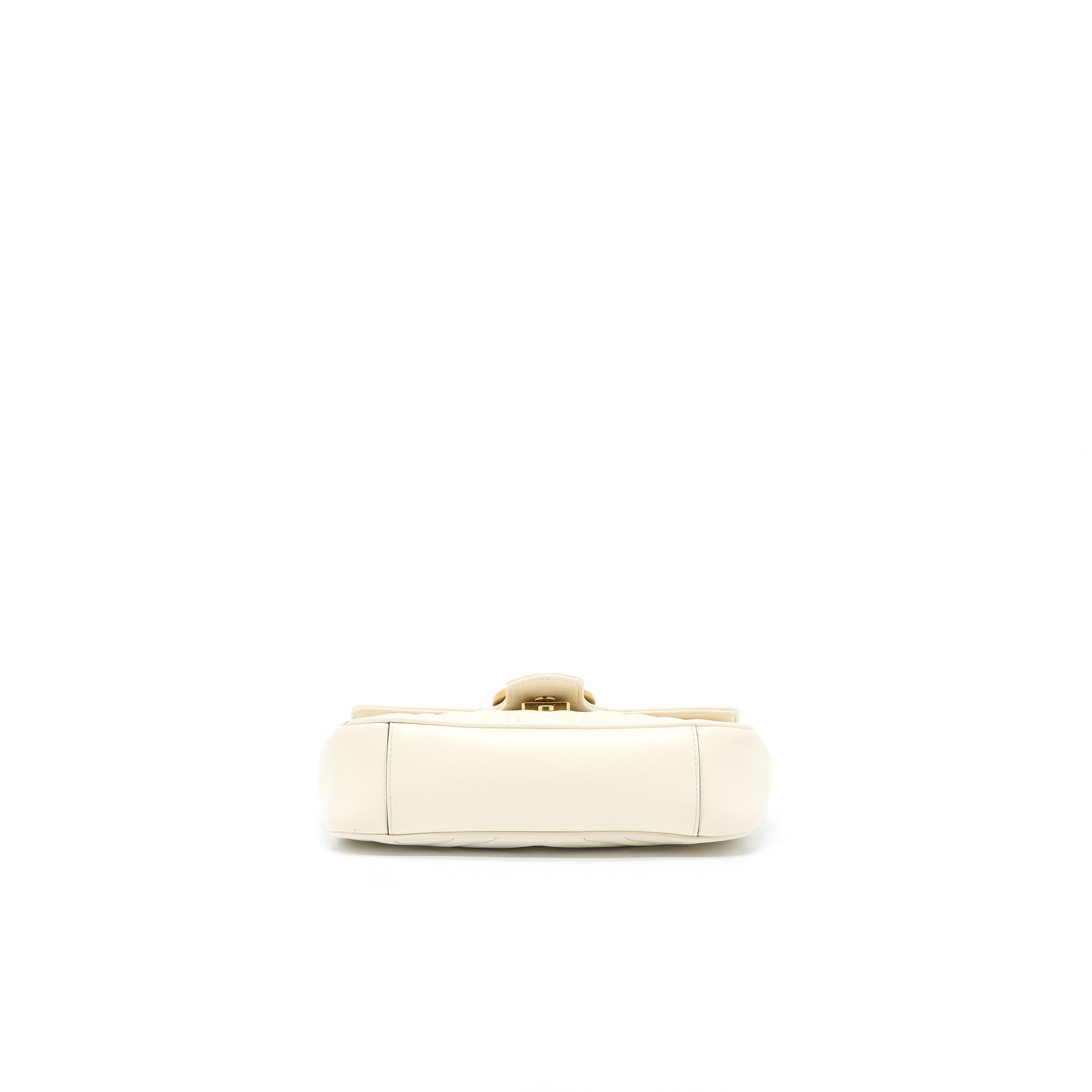 GUCCI MINI MARMONT CALFSKIN WHITE GHW
