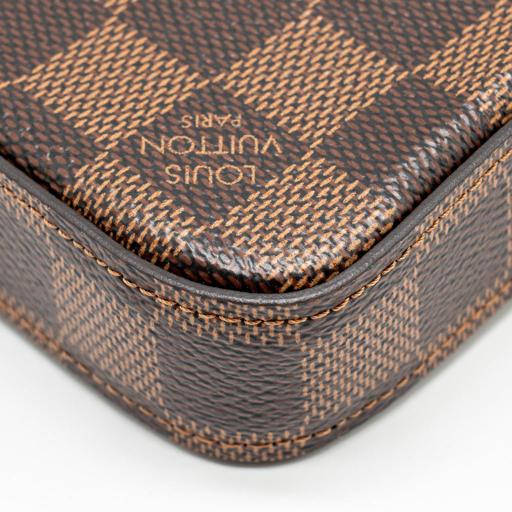 LOUIS VUITTON FELICIE POCHETTE DAMIER EBENE CANVAS GHW