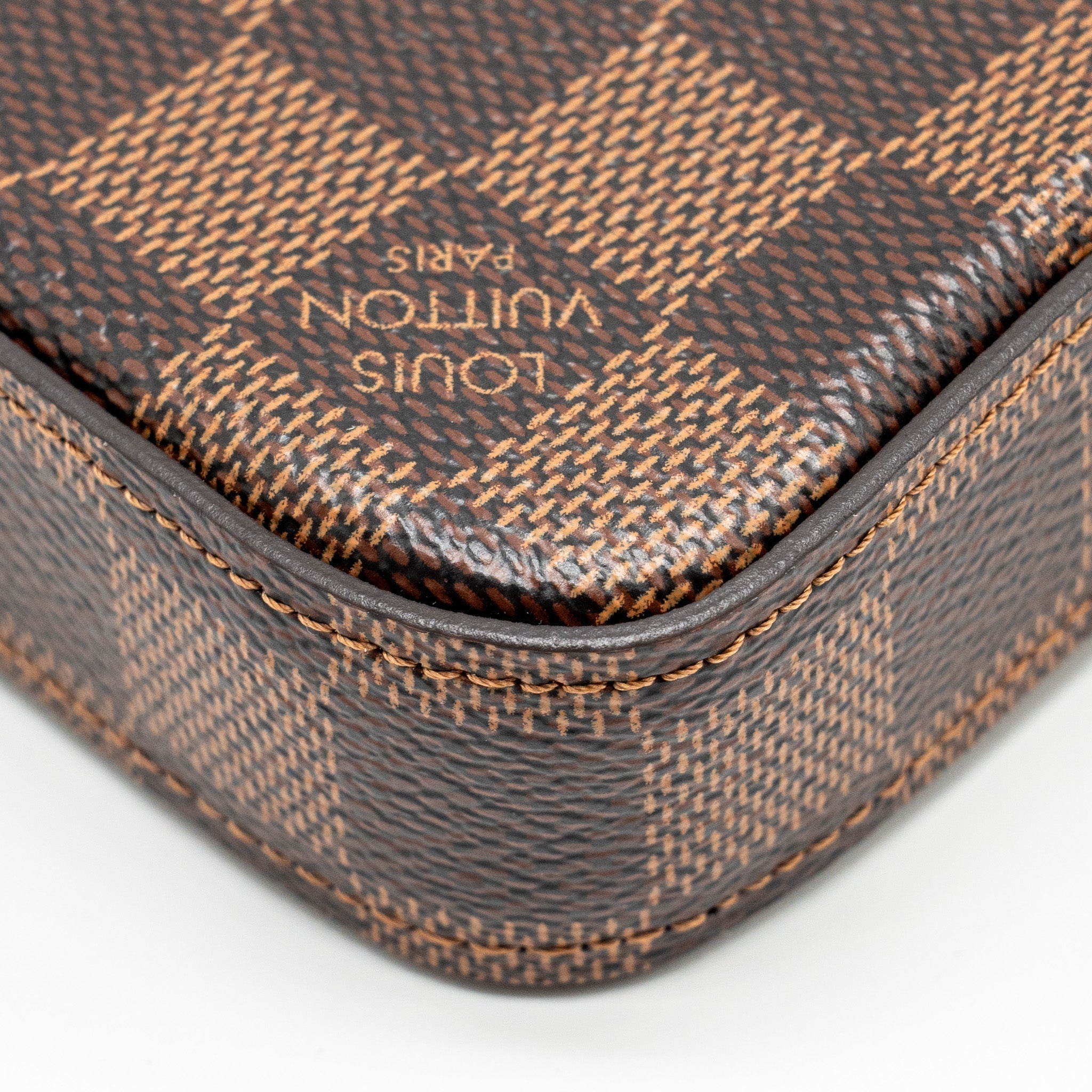 LOUIS VUITTON FELICIE POCHETTE DAMIER EBENE CANVAS GHW