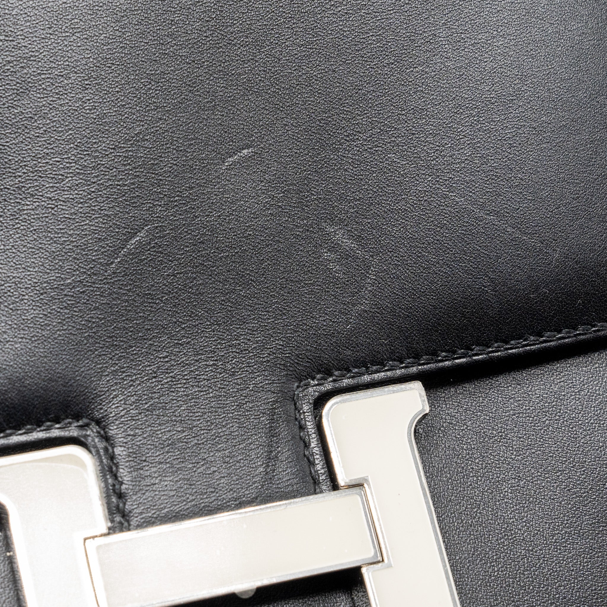 HERMES MINI CONSTANCE ALLEGRO BLACK / WHITE SHW