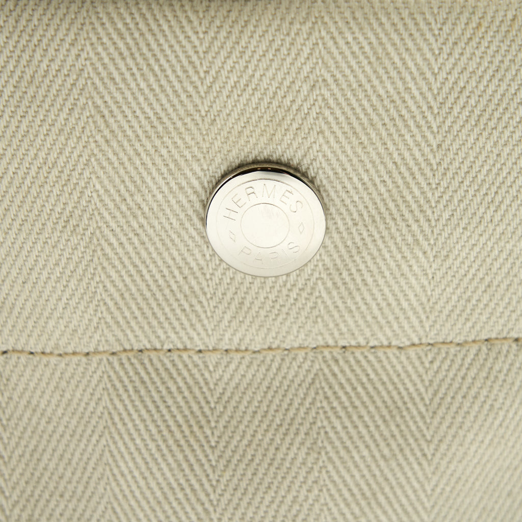 HERMES CANVAS GROOMING BAG/ BUCKET BAG