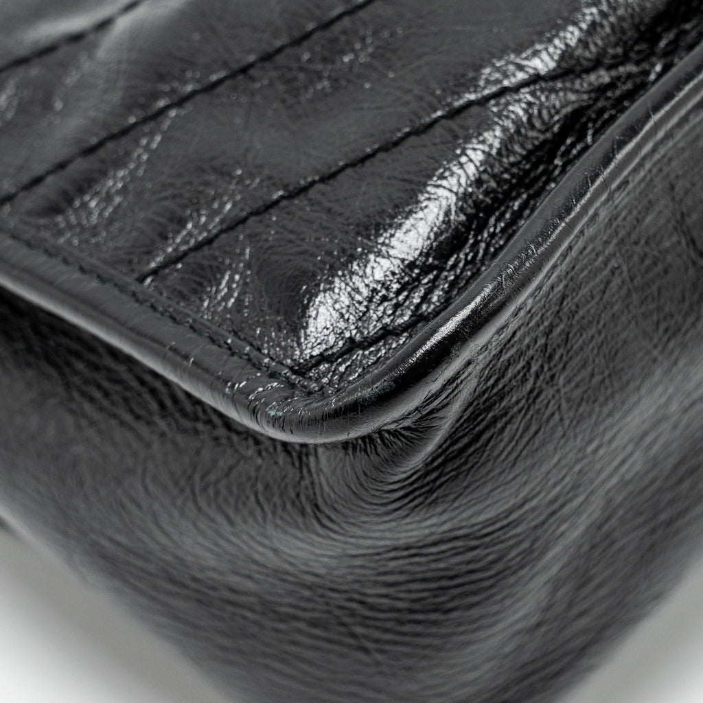 SAINT LAURENT/YSL MEDIUM NIKI CALFSKIN BLACK SHW