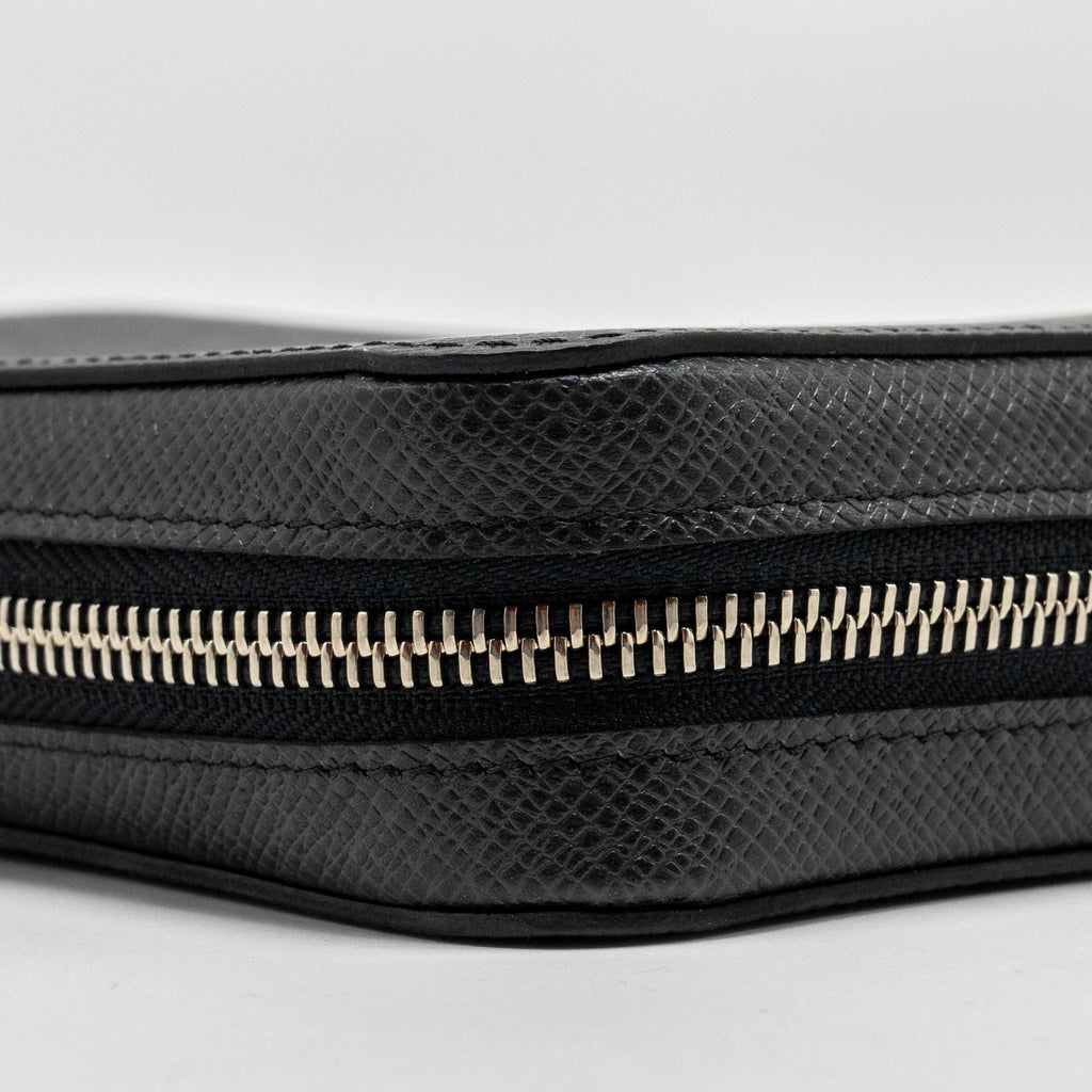 LOUIS VUITTON ZIPPY XL TAIGA ARDOISE LONG WALLET BLACK SHW