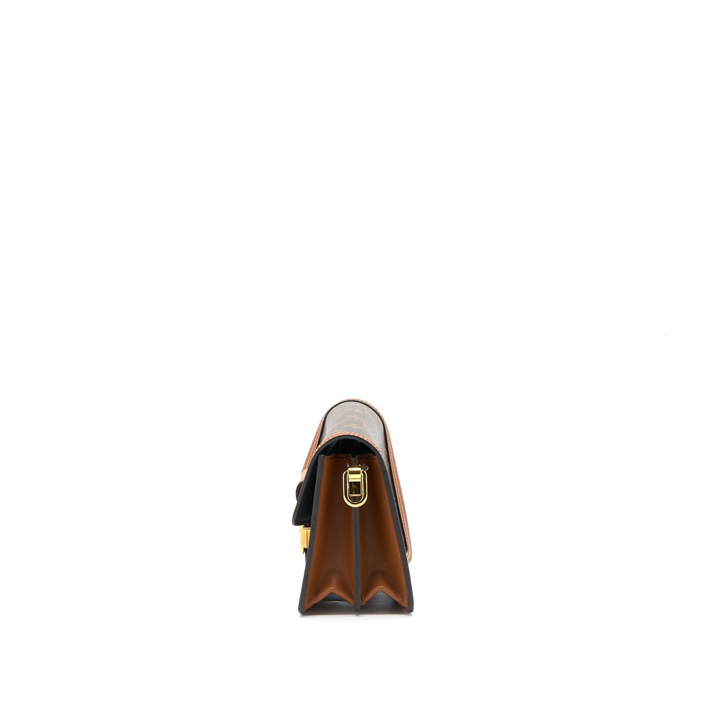 LOUIS VUITTON MINI DAUPHINE MONOGRAM REVERSE CANVAS GHW