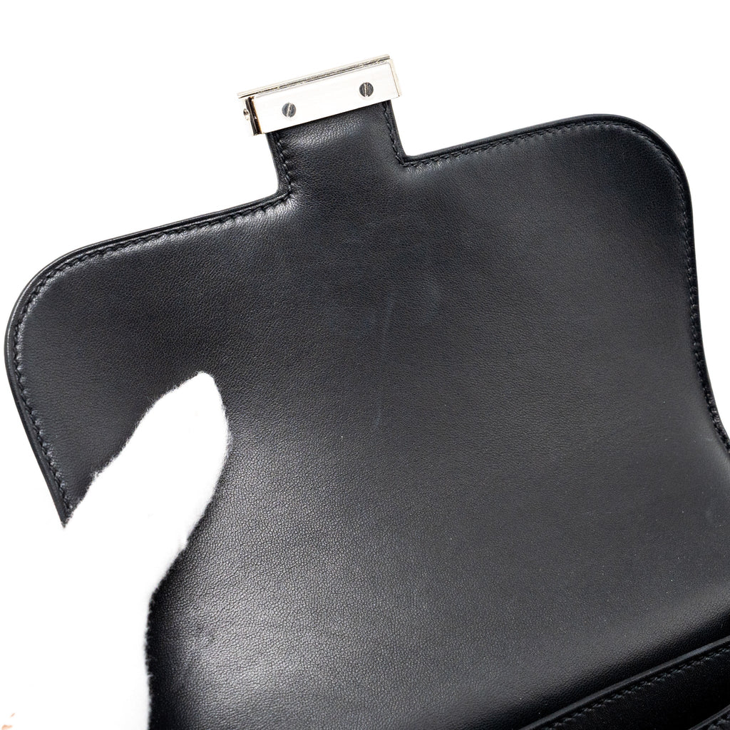 HERMES MINI CONSTANCE ALLEGRO BLACK / WHITE SHW