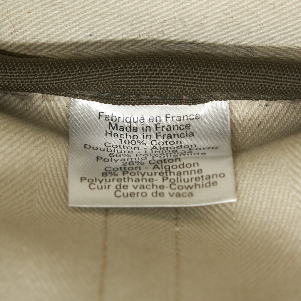 HERMES CANVAS GROOMING BAG/ BUCKET BAG