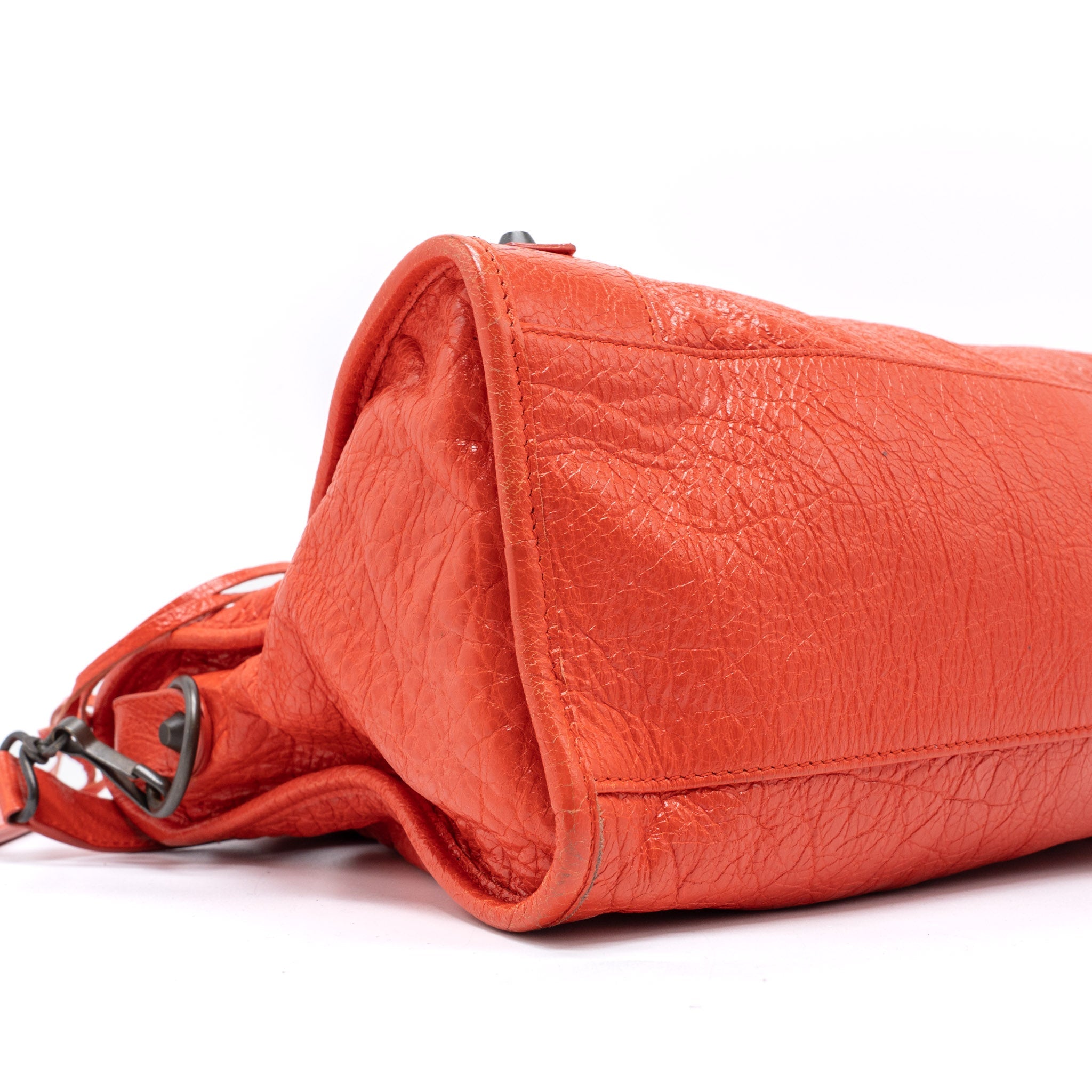 BALENCIAGA CLASSIC CITY BAG NAPPA TOMATO/RED BLACK HARDWARE