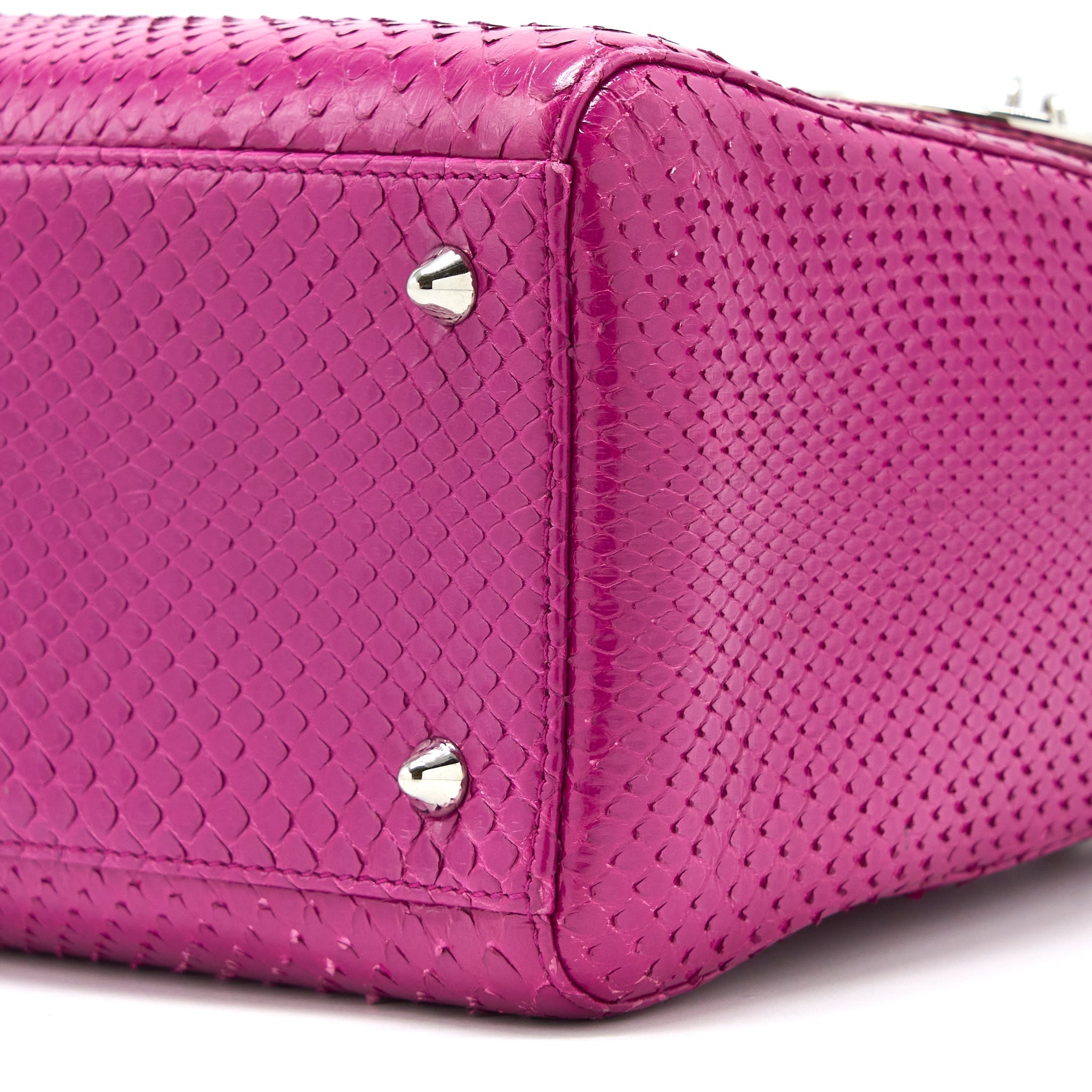 DIOR MEDIUM LADY DIOR PYTHON PINK SHW