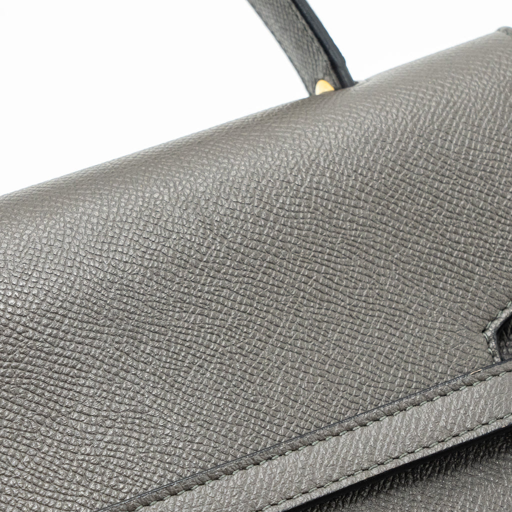 CELINE MICRO BELT BAG CALFSKIN GREY GHW
