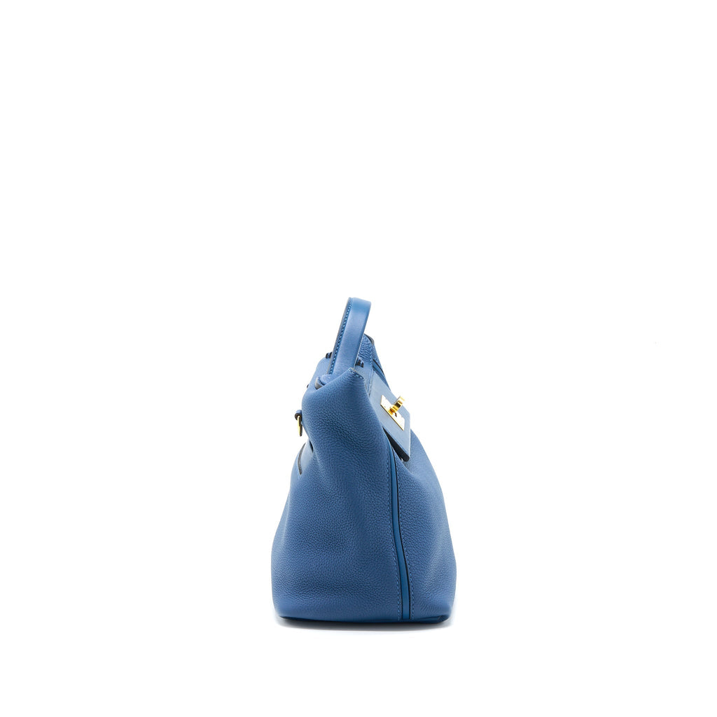 HERMES 24/24 2424-29 BAG TOGO/SWIFT S4 DEEP BLUE GHW