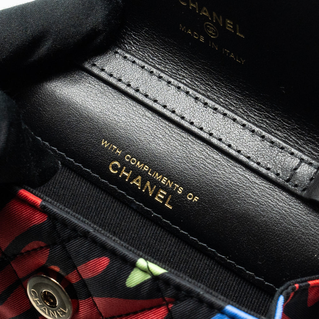 CHANEL 22S MINI FLAP BAG FABRIC MULTICOLOUR LGHW
