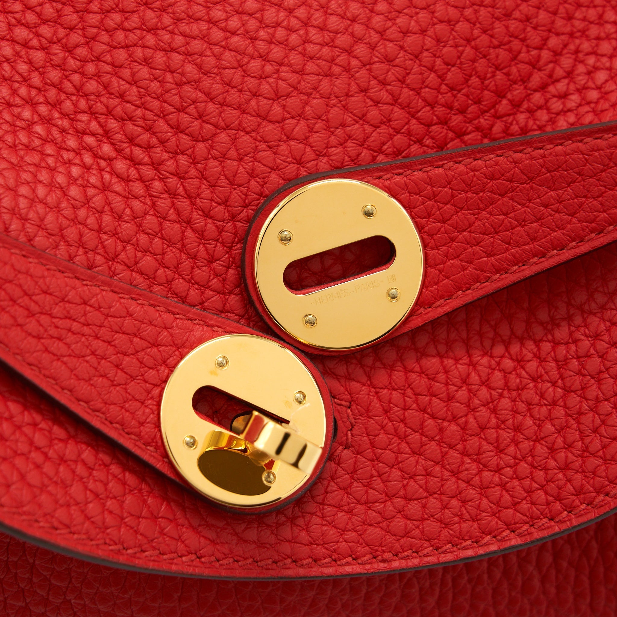 HERMES LINDY 26 CLEMENCE ROUGE DE COEUR GHW