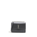 SAINT LAURENT SUNSET CHAIN BAG CALFSKIN DARK GREY SHW