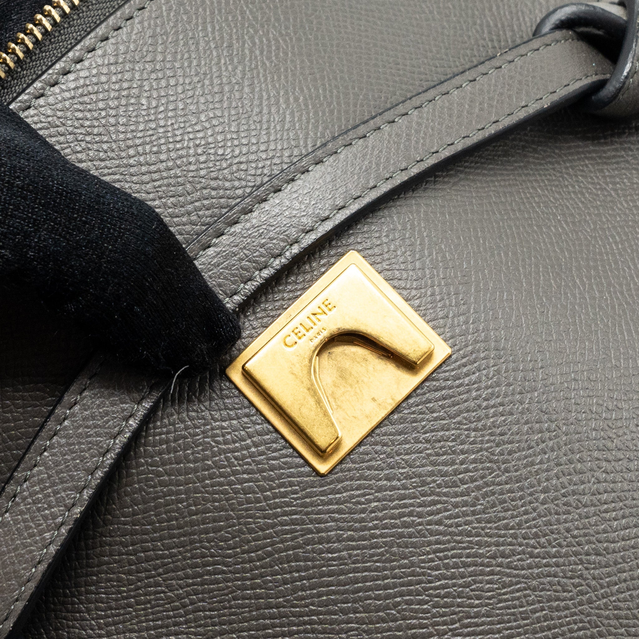 CELINE MICRO BELT BAG CALFSKIN GREY GHW